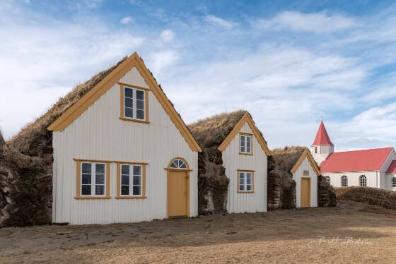 Glaumbaer Turf Houses 2 Glaumbaer Turf Houses in northwest Iceland.