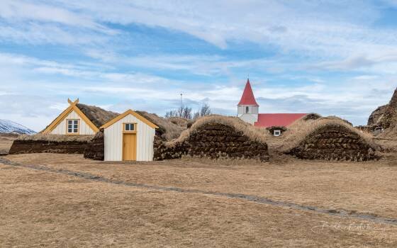 Glaumbaer Turf Houses 4 Glaumbaer Turf Houses in northwest Iceland.