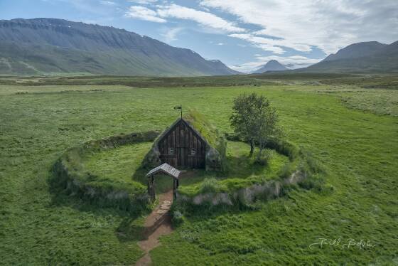 Grafarkirkja Turf Church 3 Grafarkirkja turf church in Iceland.