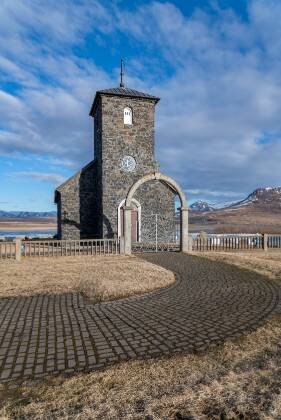 Thingeyrar Church 2 Thingeyrar Church in northwest Iceland.