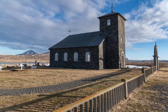 Thingeyrar Church 4 Thingeyrar Church in northwest Iceland.