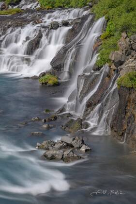Hraunfossar 5 Hraunfossar spring-fed waterfalls in Western Iceland.