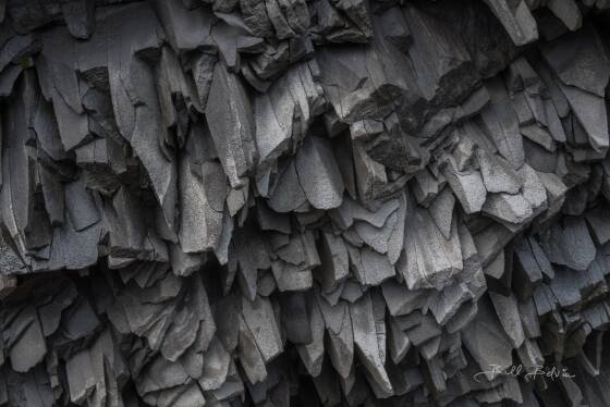 Basalt Columns Basalt columns at Reynisfjara Black Sand Beach near Vik, Iceland.