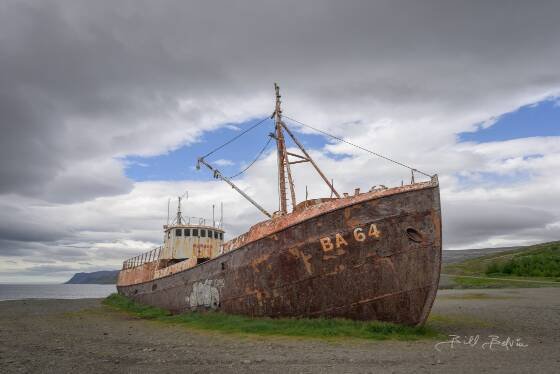 Garðar BA 64 Shipwreck 2 Garðar BA 64 Shipwreck in Westfjords, Iceland.