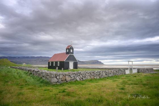Saurbaearkirkja 2 Saurbaearkirkja in Westfjords, Iceland.