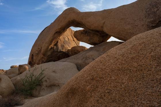 Arch Rock seen from the NW Arch Rock in Joshua Tree National Park