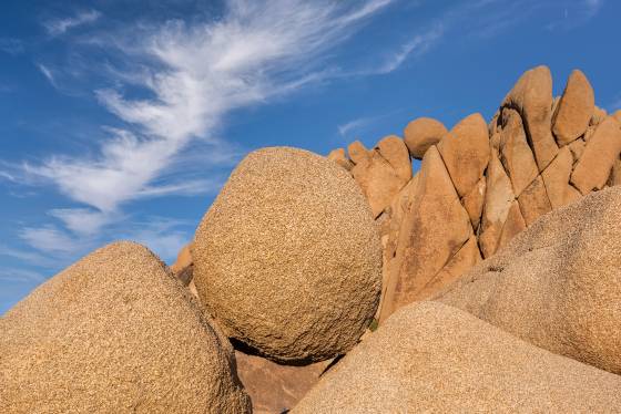 Balanced Rock Twins Balanced Rock near the Jumbo Rocks Campground in Joshua Tree National Park