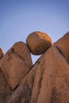 Balanced Rock at 200mm Balanced Rock near the Jumbo Rocks Campground in Joshua Tree National Park