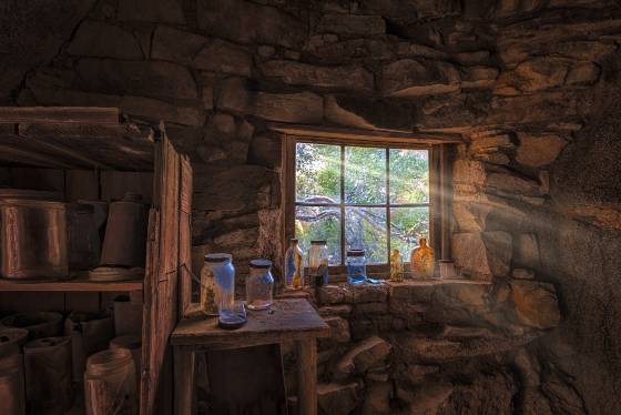 Eagle Cliff Boulder House Eagle Cliff Boulder House Interior in Joshua Tree National Park