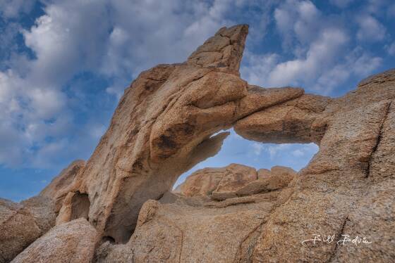 Rhino Horn Arch Rhino Horn Arch in northeast Johsua Tree National Park