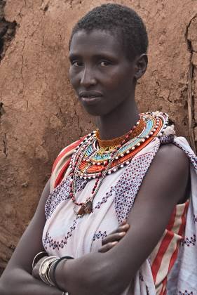 Maasai Portrait 3 Maasai women are renowned for their intricate beadwork. Beading is a traditional art form among the Maasai, and women use beads to create colorful and elaborate...