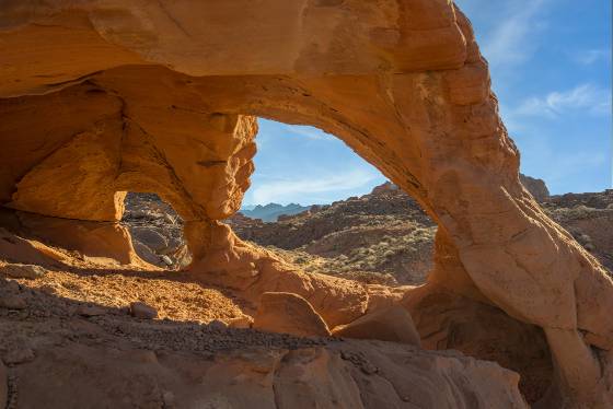 BOF-007 No 2 Arch in the Upper Bowl of Fire, Lake Mead NRA