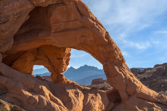 BOF-007 Arch in the Upper Bowl of Fire, Lake Mead NRA