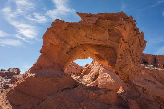 BOF-023 Arch BOF-023 in the Upper Bowl of Fire, Lake Mead NRA