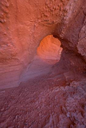 Light Tunnel Small Arch in the Upper Bowl of Fire, Lake Mead NRA