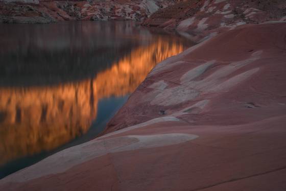 Morning Reflection Reflection in Last Chance Bay at sunrise