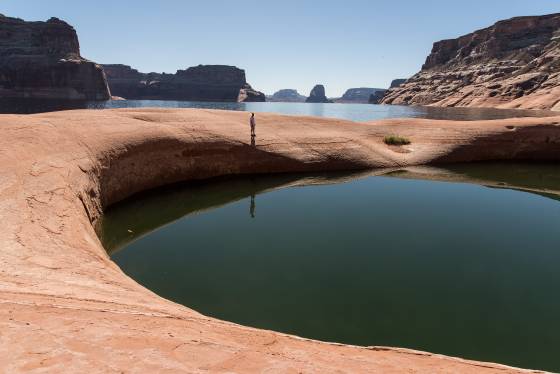 The Big Pool 2 The Big Pool is a reflecting pool in Last Chance Bay on Lake Powell