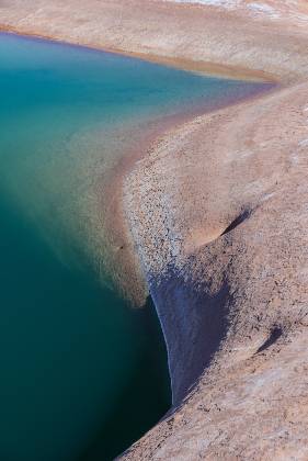 The Big Pool Shoreline 2 The Big Pool is a reflecting pool in Last Chance Bay on Lake Powell