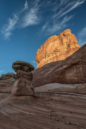 Cookie Jar Butte Hoodoos on Cookie Jar Butte at dawn