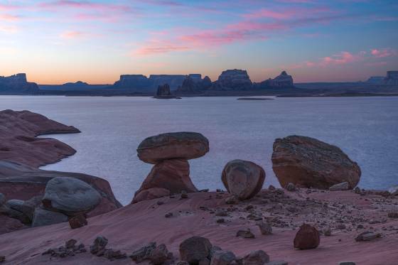 Cookie Jar Hoodoos Hoodoos on Cookie Jar Butte seen in the Blue Hour