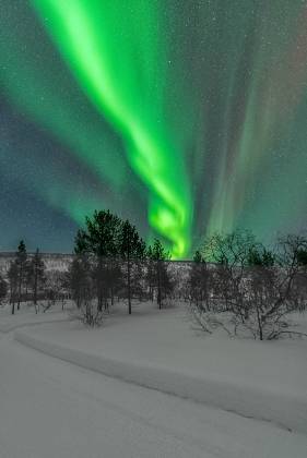 Spiral Aurora Aurora as viewed from Utsjoki in Lapland, Finland