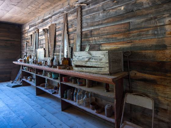 Daveys Store Davey's Store in Garnet ghost town, Montana