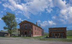 Meade Hotel and Skinner's Saloon in Bannack State Park