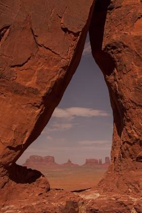 Tear Drop Arch Tear Drop Arch overlooking Monument Valley