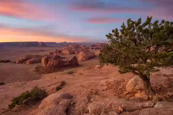 Hunts Mesa Blue Hour 1 View of Monument Valley from Hunts Mesa