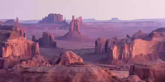 Hunts Mesa Panorama 6 View of Monument Valley from Hunts Mesa