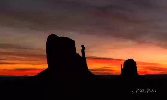 Mitten Sunrise 3 The mittens in Monument Valley at sunrise