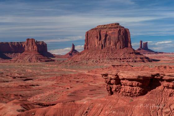 John Ford Point Looking North The view from John Ford Point in Monument Valley