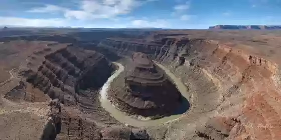 The Tabernacle A bend in the San Juan River. ;ocated near the Goodridge Rocks south of Goosencks State Park and north of the Mendenhall Loop in Utah. Alhambra Rock and...