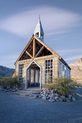 Neslon Chapel 1 Late light on the chapel in Nelson ghost town, Nevada.