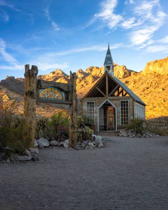 Neslon Chapel 4 Late light on the chapel in Nelson ghost town, Nevada.