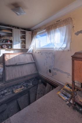 Neslon Interior Interior of a home in Nelson ghost town, Nevada.