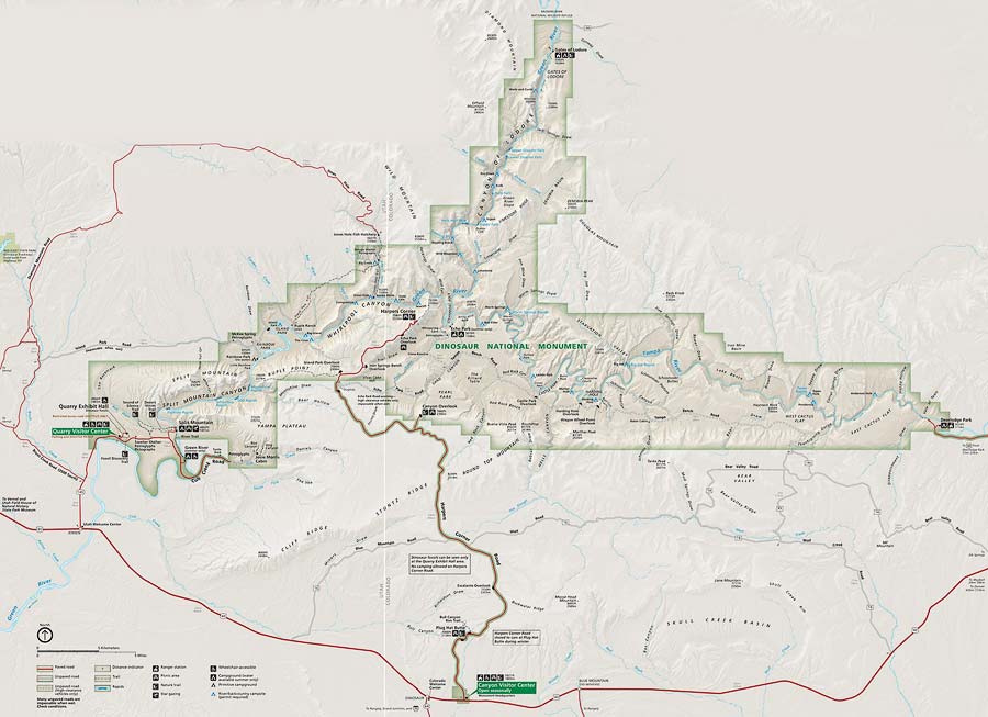 Dinosaur National Monument Map