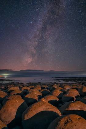 Bowling Ball Beach at Night 1 The Milky Way over Bowling Ball Beach on the northern California Coast