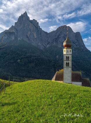 St Valentin Church 2 St. Valentin Church in the Seiser Alm , the Dolomites, Italy.