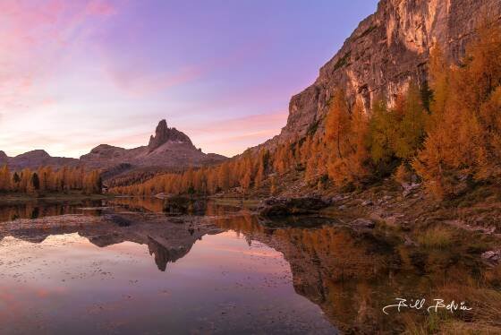 Sunrise at Lago di Federa Sunrise at Lago di Federa, the Dolomites, Italy.