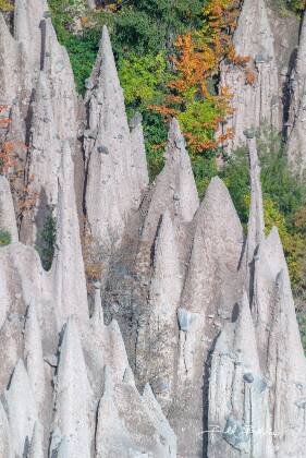 The Earth Pyramids Close Up 2 The Earth Pyramids near Mittelberg, the Dolomites, Italy.