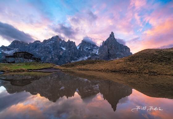 Laghetto Baita Segantini 3 Laghetto Baita Segantini in the Dolomites, Italy.
