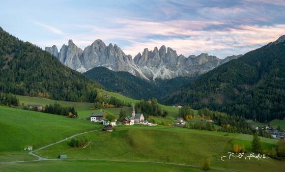Santa Maddalena Church 5 Santa Maddalena Church, in the Villnoss Valley, The Dolomites, Italy.