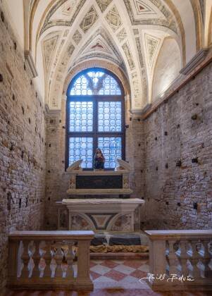 Mater gratiae Mary, Mother of Grace in CHiesa di San Zaccaria, Venice. Under resotoration.