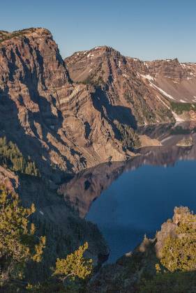 Rim Reflection Rim of Crater Lake reflected in the lake