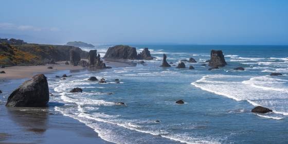 Bandon Beach seen from Coquille Point Bandon Beach seen from Coquille Point on the Oregon Coast