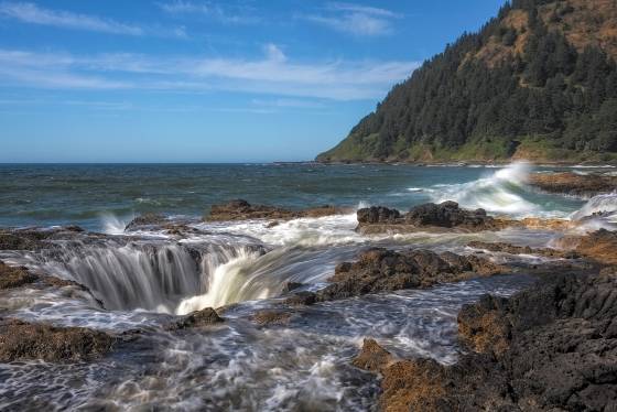 Thors Well No 3 Thor's Well at Cape Perpetua on the Oregon Coast