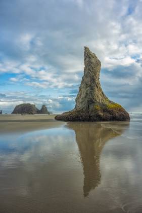 Bandon Beach Late Day Sea Stack near Bandon Beach in Oregon