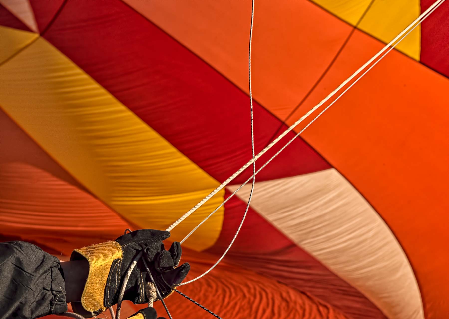 Closeup of Balloon Interior at the Page Balloon Regatta