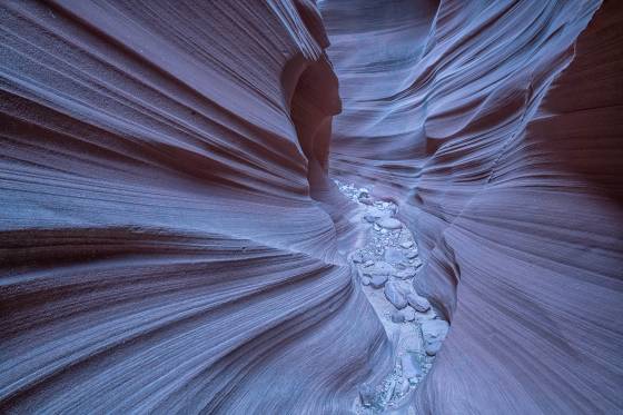 Leading Lines 1 Mountain Sheep slot canyon in the Navajo Nation.